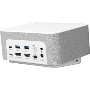Base de conexión Logitech Logi Dock 100 W, 4K, 5 puertos USB