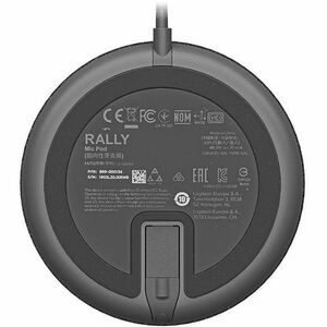 Micrófono Logitech Rally 989-000430 cableado 2.95 m omnidireccional