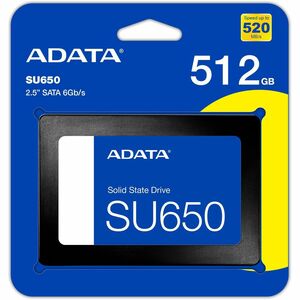 SSD Adata Technology Ultimate SU650 512 GB, 2.5", SATA, 520 MB/s