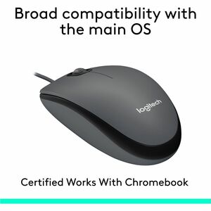 Mouse Logitech M100 910-001601 cable USB, óptico, 1000 dpi