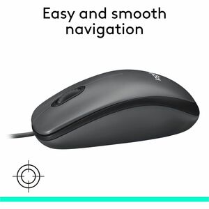 Mouse Logitech M100 910-001601 cable USB, óptico, 1000 dpi