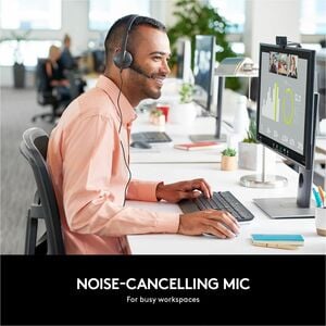 Diadema Logitech H340 USB estéreo sobre la cabeza cable 182.9 cm