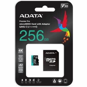 Memoria microSD Adata Premier Pro AUSDX256GUI3V30SA2-RA1 256 GB, UHS-I