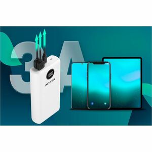 Cargador portátil Adata AP20000QCD-DGT-CWH 20000 mAh 3A 3 USB