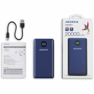 Cargador portátil Adata Technology AP20000QCD-DGT-CDB 20000mAh 3 USB 3A