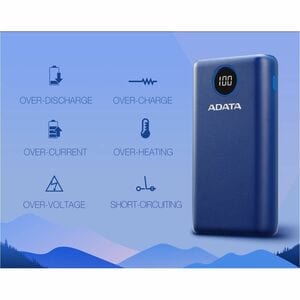 Cargador portátil Adata Technology AP20000QCD-DGT-CDB 20000mAh 3 USB 3A