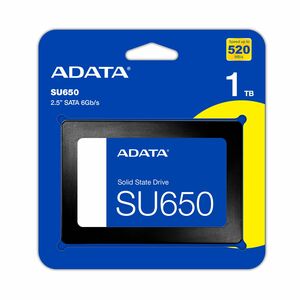 Unidad de estado sólido Adata Ultimate SU650 1TB, SATA, 520MB/s