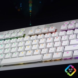 Teclado Logitech G915 TKL Lightspeed inalámbrico, mecánico, Bluetooth/Wi-Fi
