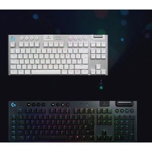 Teclado Logitech G915 TKL Lightspeed inalámbrico, mecánico, Bluetooth/Wi-Fi