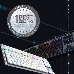 Teclado Logitech G915 TKL Lightspeed inalámbrico, mecánico, Bluetooth/Wi-Fi
