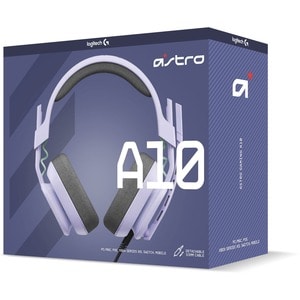 Audífonos gaming Logitech Astro A10 Gen 2 cableados 3.5 mm lila