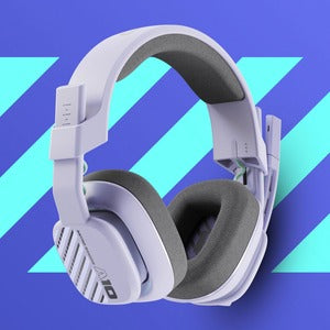 Audífonos gaming Logitech Astro A10 Gen 2 cableados 3.5 mm lila
