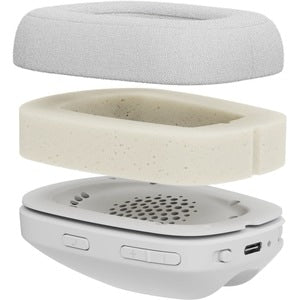 Auriculares Logitech Zone Vibe 100 981-001218 Bluetooth, estéreo, blanco crudo