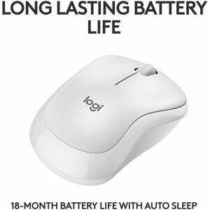 Mouse Logitech Silent M240 910-007116 Bluetooth, inalámbrico, blanco