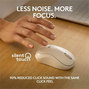 Mouse Logitech Silent M240 910-007116 Bluetooth, inalámbrico, blanco