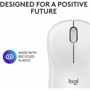 Mouse Logitech Silent M240 910-007116 Bluetooth, inalámbrico, blanco