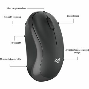 Mouse Logitech M240 Bluetooth óptico inalámbrico 3 botones