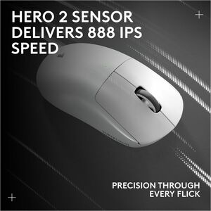 Mouse gamer Logitech G Pro X Superlight 2 910-006636 32000 dpi, 5 botones, blanco