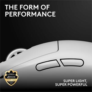 Mouse gamer Logitech G Pro X Superlight 2 910-006636 32000 dpi, 5 botones, blanco