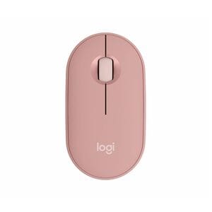 Mouse Logitech Pebble M350S 910-007048 Bluetooth, 4000 dpi, rosado