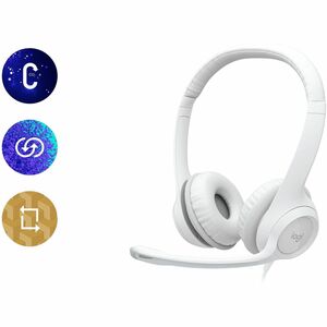Diadema Logitech 981-001285 H390 USB estéreo micrófono con cancelación