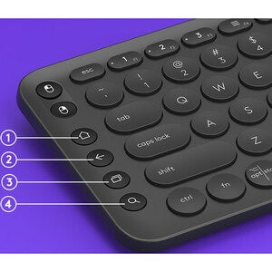 Teclado Logitech K600 inalámbrico, touchpad, Bluetooth
