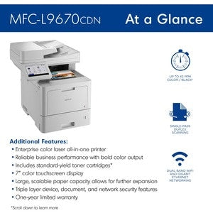 Impresora multifunción Brother MFC-L9670CDN láser color 42 ppm dúplex
