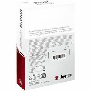 SSD portátil Kingston XS1000 SXS1000/1000G, 1TB, USB 3.2 Gen 2
