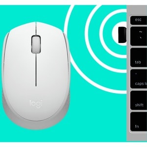 Mouse Logitech M170 910-006864 blanco, inalámbrico, 2.40 GHz