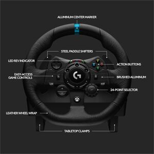 Volante Logitech G923, USB, con pedales, para Xbox y PC