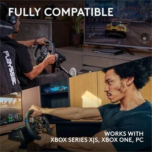 Volante Logitech G923, USB, con pedales, para Xbox y PC