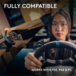 Volante Logitech G923 Racing Wheel and Pedals PS4 con pedal y timón