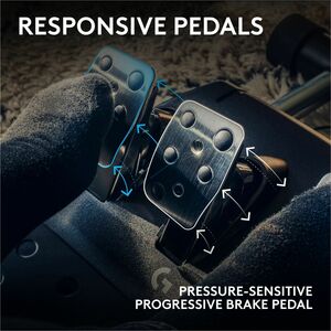 Volante Logitech G923 Racing Wheel and Pedals PS4 con pedal y timón