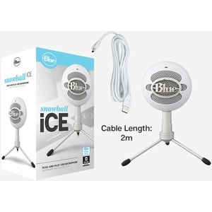 Micrófono Logitech Snowball iCE 988-000070 USB, condensador, cardioide