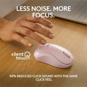 Mouse Logitech 910-007117 M240 Silent Travel, Bluetooth, inalámbrico, rosado