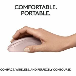 Mouse Logitech 910-007117 M240 Silent Travel, Bluetooth, inalámbrico, rosado