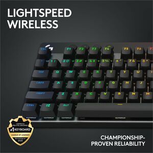 Teclado gaming Logitech G Pro X TKL 920-012127 inalámbrico, RGB, Bluetooth