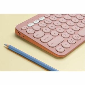 Teclado Logitech Pebble Keys 2 K380s inalámbrico Bluetooth español rosa