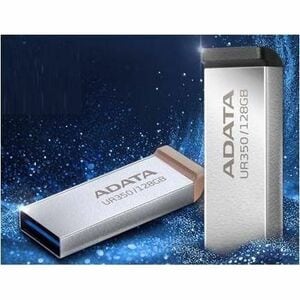 Memoria USB Adata UR350 UR350-128G-RSR/BK 128 GB, USB 3.2, robusta