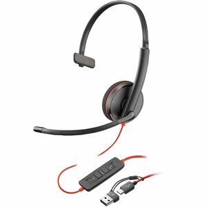 Auriculares Poly Blackwire 3210 8X214AA mono USB-C cancelación de ruido