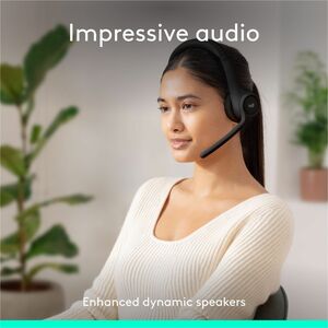 Audífonos Logitech Zone 300 981-001406 inalámbricos Bluetooth con micrófono