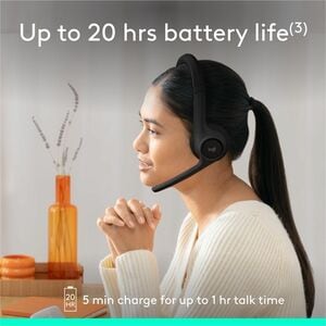 Audífonos Logitech Zone 300 981-001406 inalámbricos Bluetooth con micrófono