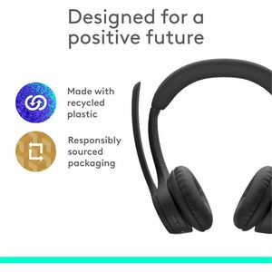Audífonos Logitech Zone 300 981-001406 inalámbricos Bluetooth con micrófono