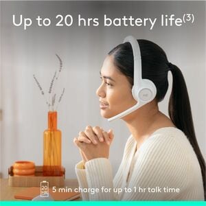 Auriculares Logitech Zone 300, inalámbricos, Bluetooth, micrófono con cancelación