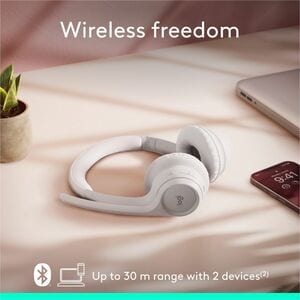 Auriculares Logitech Zone 300, inalámbricos, Bluetooth, micrófono con cancelación