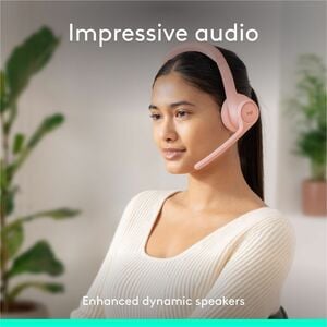 Auriculares Logitech Zone 300 981-001411 Bluetooth cancelación de ruido rosa