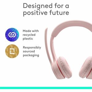 Auriculares Logitech Zone 300 981-001411 Bluetooth cancelación de ruido rosa