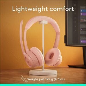 Auriculares Logitech Zone 300 981-001411 Bluetooth cancelación de ruido rosa