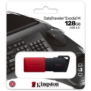 Unidad flash Kingston DataTraveler Exodia M DTXM 128 GB, USB 3.2