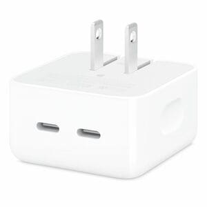 Adaptador de corriente Apple MW2H3AM/A 35 W, doble USB-C, compacto